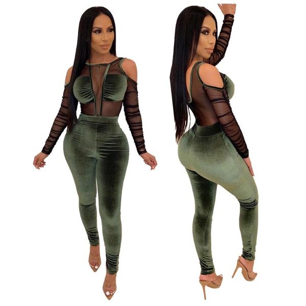 women's jumpsuits & rompers women bodycon jumpsuit mesh velvet patchwork off shoulder frill long pencil pants translucent romper lady c, Black;white
women's jumpsuits & rompers women bodycon jumpsuit mesh velvet patchwork off shoulder frill long pencil pants translucent romper lady c, Black;white