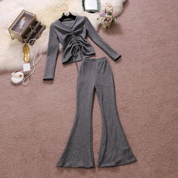 women's two piece pants fashion v-neck stretch drawstring ruched short knitted and high waist flare casual sets tn542, White
women's two piece pants fashion v-neck stretch drawstring ruched short knitted and high waist flare casual sets tn542, White