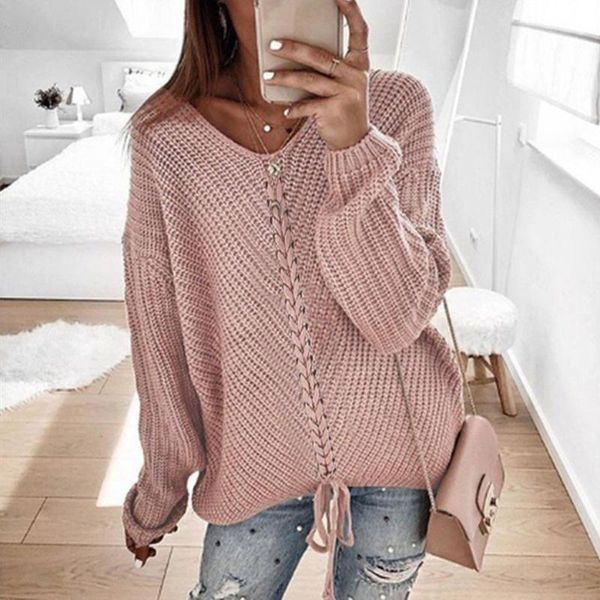 women's blouses & shirts casual knitting lace-up blouse women autumn soild color long-sleeved loose sweater ladiesvintage comfortable s, White
women's blouses & shirts casual knitting lace-up blouse women autumn soild color long-sleeved loose sweater ladiesvintage comfortable s, White