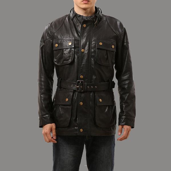 men's jackets 0909 big us size genuine sheep skin leather jacket mens long casual, Black;brown
men's jackets 0909 big us size genuine sheep skin leather jacket mens long casual, Black;brown
