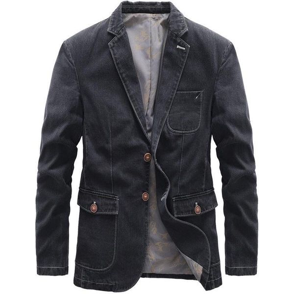 men's suits & blazers spring fall fashion mens casual single breasted washed grey black denim blazer coat , 4xl jeans coats for man clo, White;black
men's suits & blazers spring fall fashion mens casual single breasted washed grey black denim blazer coat , 4xl jeans coats for man clo, White;black
