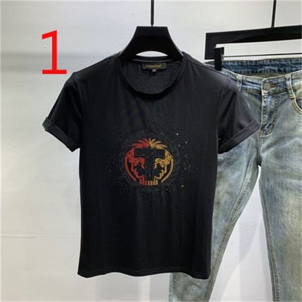 2021 new men's letter printed short-sleeved t-shirt summer cotton half-sleeved youth simple fashion tee slim qg7n, White;black
2021 new men's letter printed short-sleeved t-shirt summer cotton half-sleeved youth simple fashion tee slim qg7n, White;black