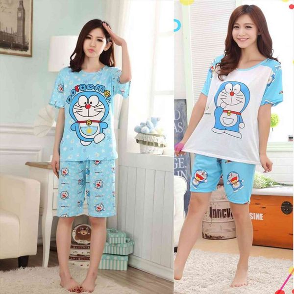 cool summer pajama sets women sleepwear short sleeve cotton adults girls pyjama suits cartoon doraemon shorts, Black;red
cool summer pajama sets women sleepwear short sleeve cotton adults girls pyjama suits cartoon doraemon shorts, Black;red