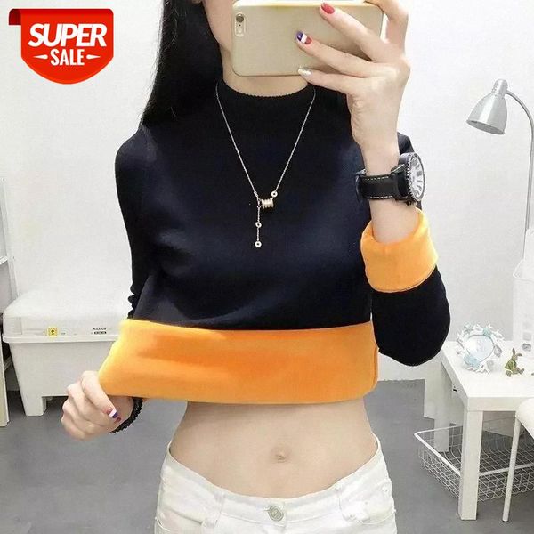 women's striped t-shirts autumn spring o-neck long sleeve added velvet tee shirt wdc6473 #tv1a, White
women's striped t-shirts autumn spring o-neck long sleeve added velvet tee shirt wdc6473 #tv1a, White