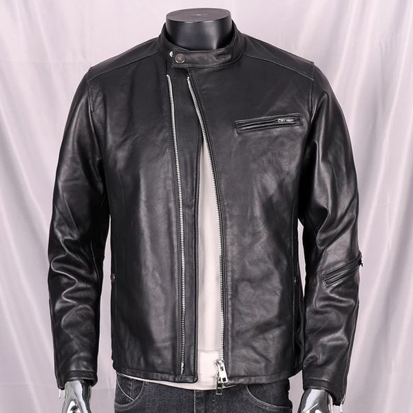 men's leather & faux autumn / winter models of pure natural sheepskin genuine black jacket slim-fit motorcycle coat
men's leather & faux autumn / winter models of pure natural sheepskin genuine black jacket slim-fit motorcycle coat