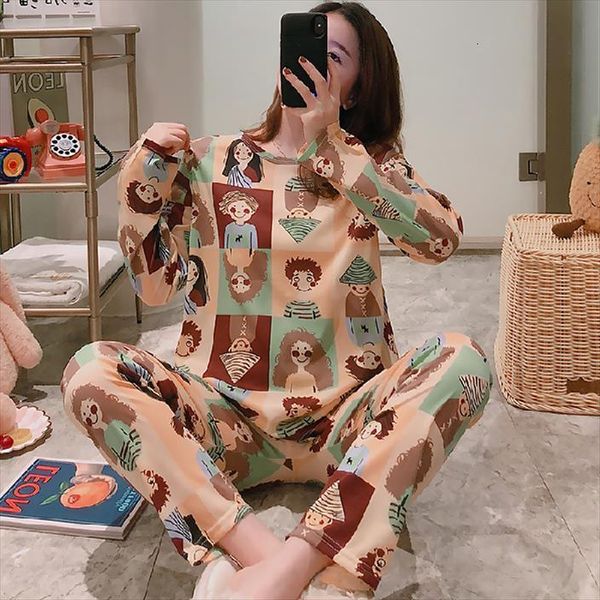 trousers casual kawaii pijamas women sleepwear long sleeve warm homewear suit autumn cartoon pajamas set, Black;red
trousers casual kawaii pijamas women sleepwear long sleeve warm homewear suit autumn cartoon pajamas set, Black;red