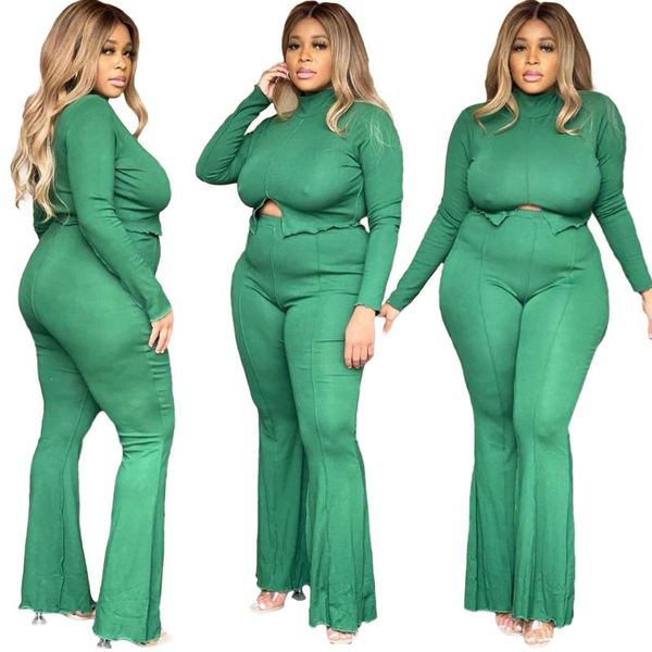 women's two piece pants shzq pure color women plus size l-4xl casual outfits 2021 autumn turtleneck pullover high waist wide-leg se, White
women's two piece pants shzq pure color women plus size l-4xl casual outfits 2021 autumn turtleneck pullover high waist wide-leg se, White