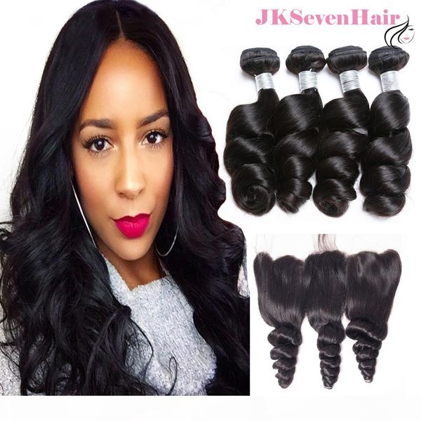virgin brazilian human hair bundles 4pcs with 13x4inch lace frontal 12a grade loose wave malaysian peruvian indian remy hair extensions, Black
virgin brazilian human hair bundles 4pcs with 13x4inch lace frontal 12a grade loose wave malaysian peruvian indian remy hair extensions, Black