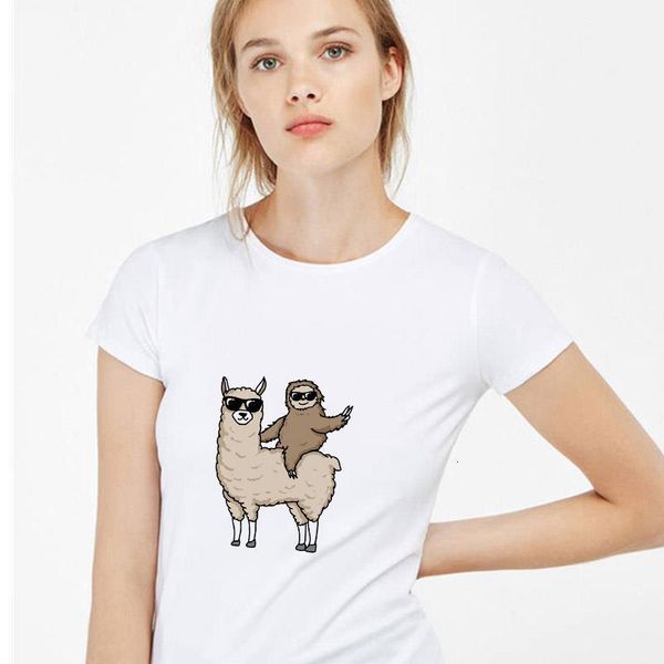 fashion women's t-shirt short sleeve women's t-shirt alpaca printed harajuku graphic t-shirt femme drop shipping, White
fashion women's t-shirt short sleeve women's t-shirt alpaca printed harajuku graphic t-shirt femme drop shipping, White