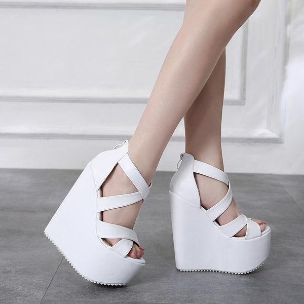 wedges heel sandals women new fashion thick heel open toe women pumps shoes, Black
wedges heel sandals women new fashion thick heel open toe women pumps shoes, Black