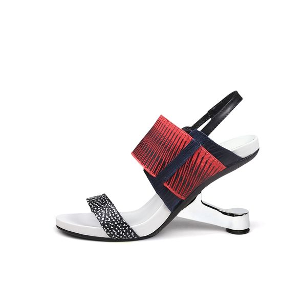 New Gladiator Sandals Women Fretwork Strange Heel Women Sandals Summer Wedge Womens Shoes Back Strap Mixed Colors shoes, Black
New Gladiator Sandals Women Fretwork Strange Heel Women Sandals Summer Wedge Womens Shoes Back Strap Mixed Colors shoes, Black