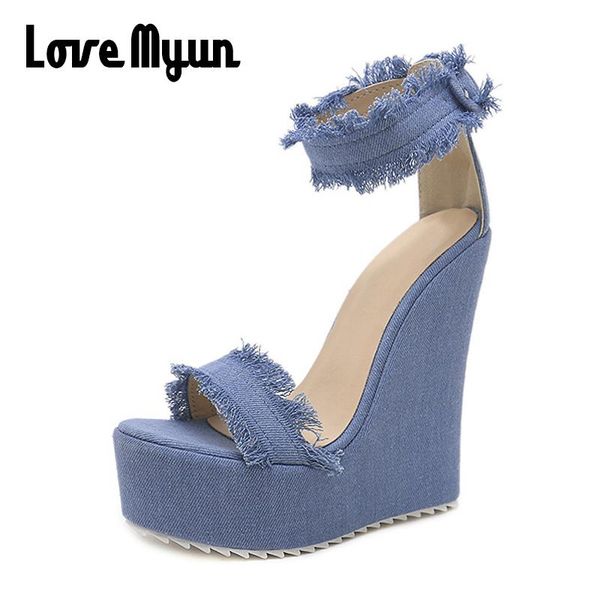 dress shoes 2021 wedges sandals for women high heels platform open toe blue denim sd-26, Black
dress shoes 2021 wedges sandals for women high heels platform open toe blue denim sd-26, Black