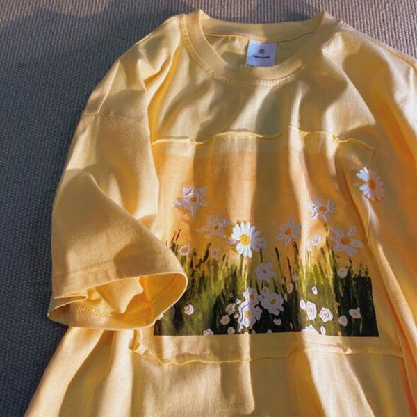women's t-shirt painting print t shirt women summer short sleeve round neck t-shirts woman cotton material female, White
women's t-shirt painting print t shirt women summer short sleeve round neck t-shirts woman cotton material female, White