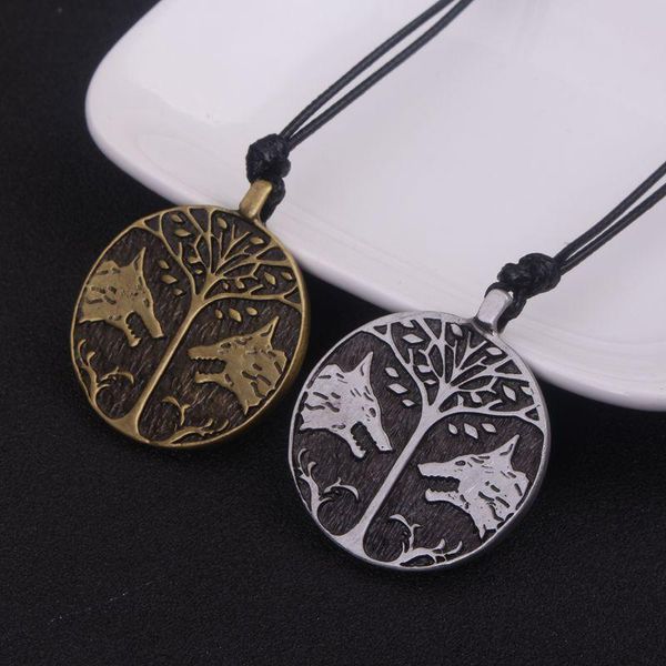 pendant necklaces vintage peace tree necklace norse vikings knot amulet wolf head of life for friend game gift, Silver
pendant necklaces vintage peace tree necklace norse vikings knot amulet wolf head of life for friend game gift, Silver