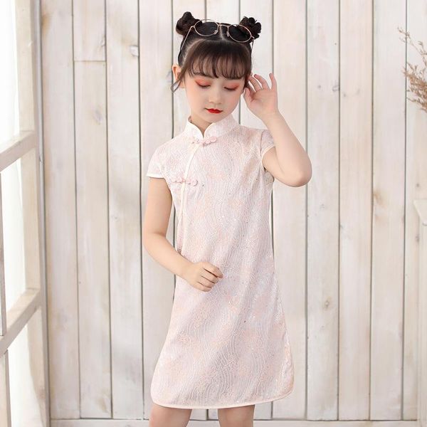 ethnic clothing kids retro lace qipao mandarin collar fashion short sleeve children chinese traditional cheongsam summer tang dynasty dress, Red
ethnic clothing kids retro lace qipao mandarin collar fashion short sleeve children chinese traditional cheongsam summer tang dynasty dress, Red