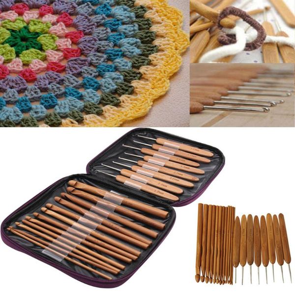sewing notions & tools 20pcs carbonize bamboo crochet hooks with case knitting needles kit craft purple yarn, Black
sewing notions & tools 20pcs carbonize bamboo crochet hooks with case knitting needles kit craft purple yarn, Black
