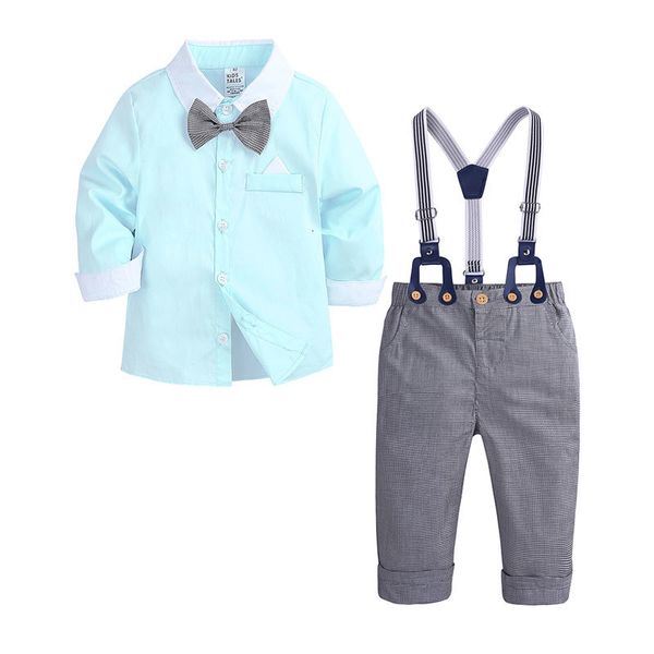 2021 new gentleman toddler boy spring autumn children boys cotton long sleeve shirt+strap pant kids clothes 1-4 years b0zd, White
2021 new gentleman toddler boy spring autumn children boys cotton long sleeve shirt+strap pant kids clothes 1-4 years b0zd, White