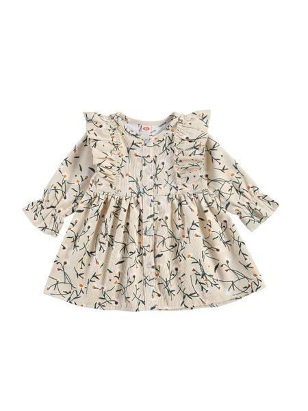 girl's dresses toddler girls round collar romper suit, baby long sleeve dress, leaves printing ruffle one-piece, Red;yellow
girl's dresses toddler girls round collar romper suit, baby long sleeve dress, leaves printing ruffle one-piece, Red;yellow