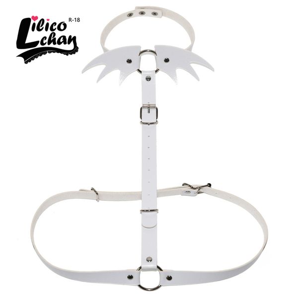 punk gothic angel wings leather harness body chain women garters strap bondage halterneck beach collar waist shoulder necklace, Red;black
punk gothic angel wings leather harness body chain women garters strap bondage halterneck beach collar waist shoulder necklace, Red;black