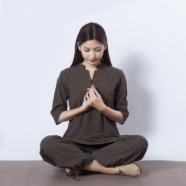 cotton and linen meditation yoga clothes new fitness clothes outdoor sports female jushi meditation tai chi suit1, White;red
cotton and linen meditation yoga clothes new fitness clothes outdoor sports female jushi meditation tai chi suit1, White;red