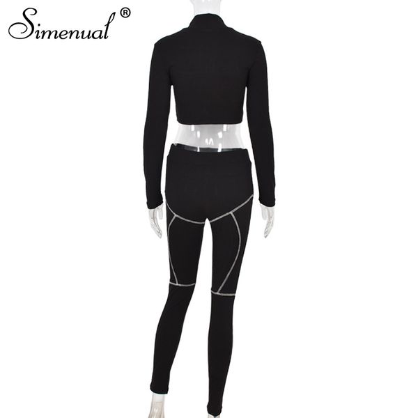 sporty workout crop and pants matching sets for women active wear ribbed striped casual 2 piece outfit long sleeve, White;black
sporty workout crop and pants matching sets for women active wear ribbed striped casual 2 piece outfit long sleeve, White;black
