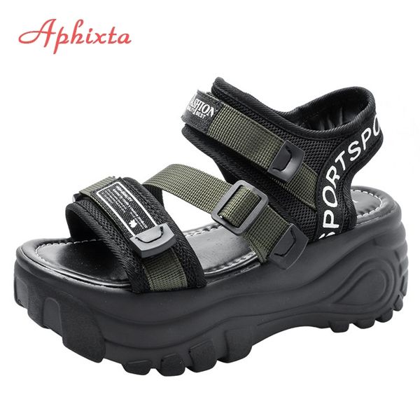aphixta 6cm thick bottom platform sandals women diamond crystals height increasing shoes women canvas summer buckle woman sandal 210306, Black
aphixta 6cm thick bottom platform sandals women diamond crystals height increasing shoes women canvas summer buckle woman sandal 210306, Black