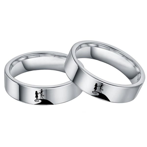 cluster rings creative ring jack and sally for women couple the nightmare before christmas titanium charm jewelry accessories gift, Golden;silver
cluster rings creative ring jack and sally for women couple the nightmare before christmas titanium charm jewelry accessories gift, Golden;silver
