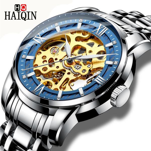 wristwatches haiqin automatic mechanical men's watch luxury stainless steel business watches fashion waterproof clock relogio masculino, Slivery;brown
wristwatches haiqin automatic mechanical men's watch luxury stainless steel business watches fashion waterproof clock relogio masculino, Slivery;brown