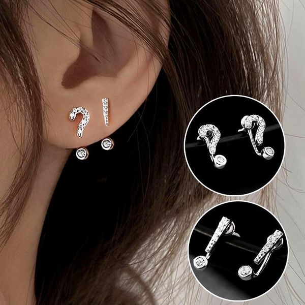 stud creative symbol earring luxury question exclamation mark crystal rhinestone tiny daily minimalist ear jewelry, Golden;silver
stud creative symbol earring luxury question exclamation mark crystal rhinestone tiny daily minimalist ear jewelry, Golden;silver
