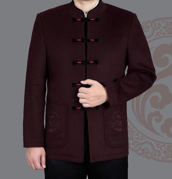 men's wool & blends chinese style man jacket typical fsashion customized men outerwear do100, Black
men's wool & blends chinese style man jacket typical fsashion customized men outerwear do100, Black