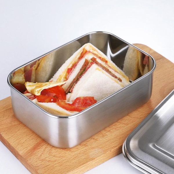 dinnerware sets 1 pcs portable 800ml thickened square lunch box stainless steel school student container kitchen supplies
dinnerware sets 1 pcs portable 800ml thickened square lunch box stainless steel school student container kitchen supplies