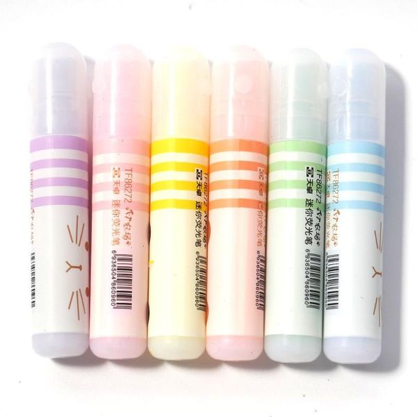 highlighters 6pcs/set cute novelty cartoon animal panda cat mini highlighter fluorescent pen markers for student school office supply, Black;red
highlighters 6pcs/set cute novelty cartoon animal panda cat mini highlighter fluorescent pen markers for student school office supply, Black;red