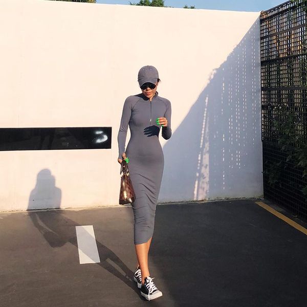 casual dresses vestido de festa cotton longo 2021 women's long-sleeved thick super large elastic body street wild iron female long, Black;gray
casual dresses vestido de festa cotton longo 2021 women's long-sleeved thick super large elastic body street wild iron female long, Black;gray