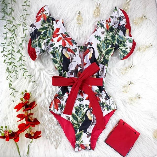coobbu ruffle swimsuit women short sleeve bandage swimwear push up bathing suit beach monokini print one-piece suits
coobbu ruffle swimsuit women short sleeve bandage swimwear push up bathing suit beach monokini print one-piece suits