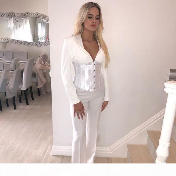 v neck bustier blouse long sleeve shirts women 2020 new arrival women lace up corset elegant bandage, White
v neck bustier blouse long sleeve shirts women 2020 new arrival women lace up corset elegant bandage, White