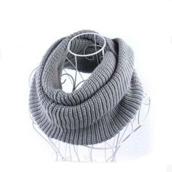 women winter warm 2 circle cable knit cowl neck long scarf shawl wj003, Blue;gray 
women winter warm 2 circle cable knit cowl neck long scarf shawl wj003, Blue;gray