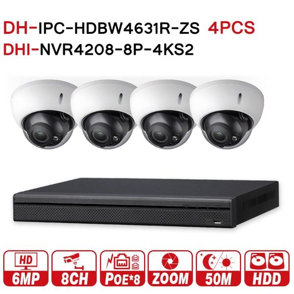 dh security cctv system 4pcs 6mp poe zoom ip camera ipc-hdbw4631r-zs & 8poe 4k nvr nvr4208-8p-4ks2 surveillance security kit
dh security cctv system 4pcs 6mp poe zoom ip camera ipc-hdbw4631r-zs & 8poe 4k nvr nvr4208-8p-4ks2 surveillance security kit