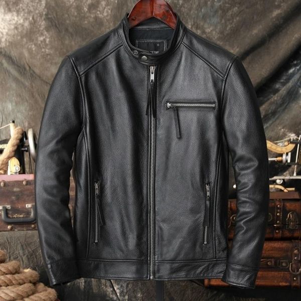 men's leather & faux spring 2022 autumn fashion motor style jacket,mens genuine coat.plus size black slim cowhide clothes a195
men's leather & faux spring 2022 autumn fashion motor style jacket,mens genuine coat.plus size black slim cowhide clothes a195