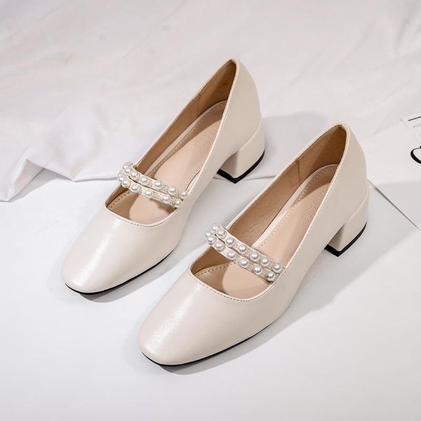 dress shoes pump women 4cm heels leather slip on slides string bead square toe loafers mary jane apricot casual zapatos mujer, Black
dress shoes pump women 4cm heels leather slip on slides string bead square toe loafers mary jane apricot casual zapatos mujer, Black