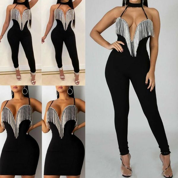 women's jumpsuits & rompers women tassel playsuit fashion sleeveless backless jumpsuit summer s-xl, Black;white
women's jumpsuits & rompers women tassel playsuit fashion sleeveless backless jumpsuit summer s-xl, Black;white