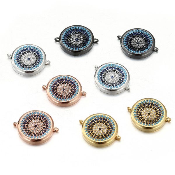 new fashion cz micro pave round evil eye charm pendant with double hook diy jewelry making accessories, Bronze;silver
new fashion cz micro pave round evil eye charm pendant with double hook diy jewelry making accessories, Bronze;silver