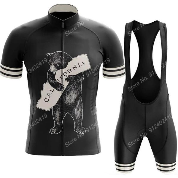 racing sets bear hug california 2021 cycling jersey set summer bicycle clothing road bike shirts suit bib shorts mtb ropa maillot, Black;blue
racing sets bear hug california 2021 cycling jersey set summer bicycle clothing road bike shirts suit bib shorts mtb ropa maillot, Black;blue