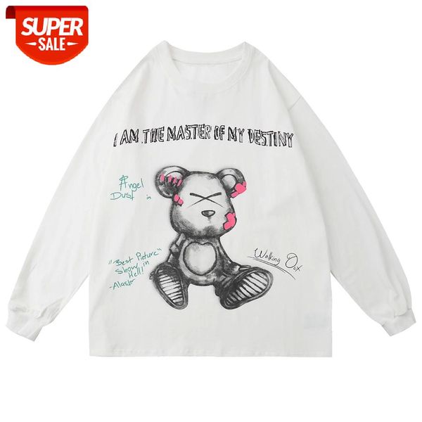 streetwear bear print long sleeve t shirt cotton oversized tshirts 2020 autumn hip hop harajuku t shirt casual autumn tees #wx3f, White;black
streetwear bear print long sleeve t shirt cotton oversized tshirts 2020 autumn hip hop harajuku t shirt casual autumn tees #wx3f, White;black