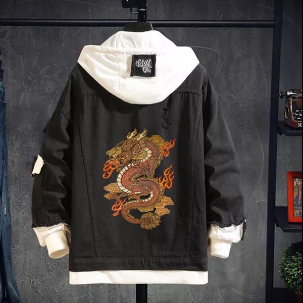 men's jackets golden dragon with print male jean vintage oversize men denim jacket thicken windproof autumn winter couple clothes coat, Black;brown
men's jackets golden dragon with print male jean vintage oversize men denim jacket thicken windproof autumn winter couple clothes coat, Black;brown