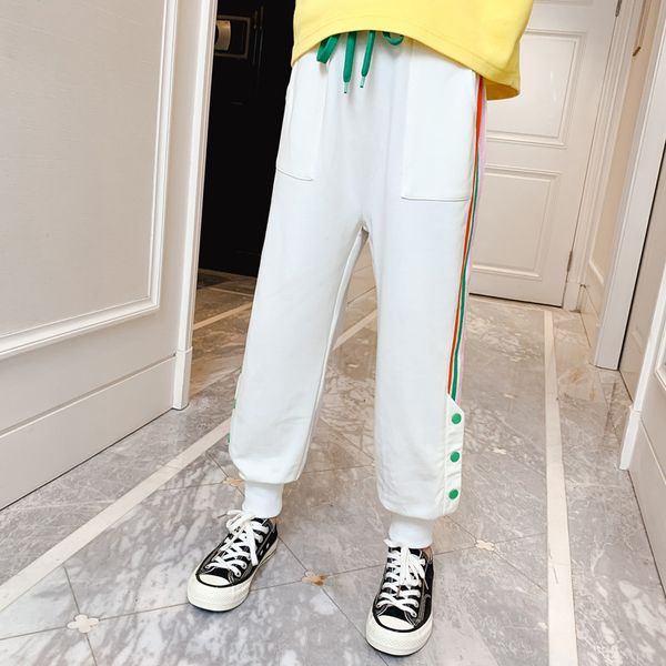 2022 spring childrens pants color striped pants college wind loose knitted pants knit girls sweatpants, Blue
2022 spring childrens pants color striped pants college wind loose knitted pants knit girls sweatpants, Blue