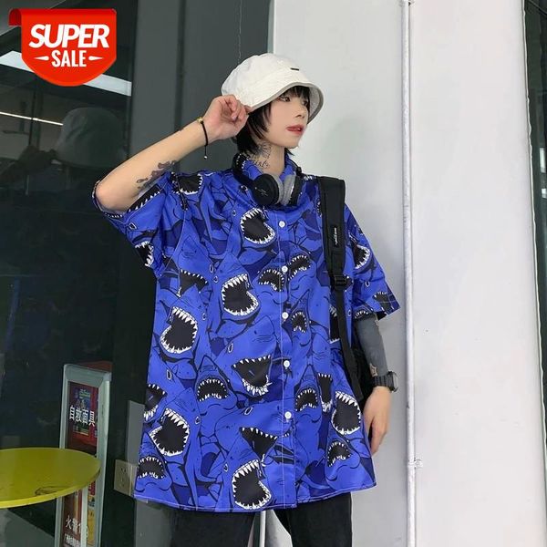 Harajuku Cartoon Shark Print Blusa Female 2021 Summer Blouse Women Loose Casual Short Sleeve Shirt Street Fashion Oversize Top #Ix3H, White
Harajuku Cartoon Shark Print Blusa Female 2021 Summer Blouse Women Loose Casual Short Sleeve Shirt Street Fashion Oversize Top #Ix3H, White