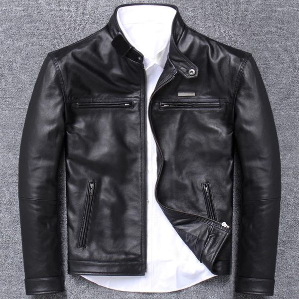 men's leather & faux mens sheepskin jacket stand collar casual coat black fashion slim outerwear autumn motorcycle
men's leather & faux mens sheepskin jacket stand collar casual coat black fashion slim outerwear autumn motorcycle