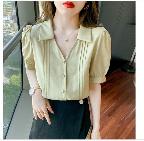 women's blouses & shirts 2021 summer with style fashion shirt, White 
women's blouses & shirts 2021 summer with style fashion shirt, White