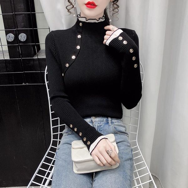 women's sweaters winter spring basic wear clothes fashion women slim fitted bodycon tight turtleneck knitted pullovers white black
women's sweaters winter spring basic wear clothes fashion women slim fitted bodycon tight turtleneck knitted pullovers white black