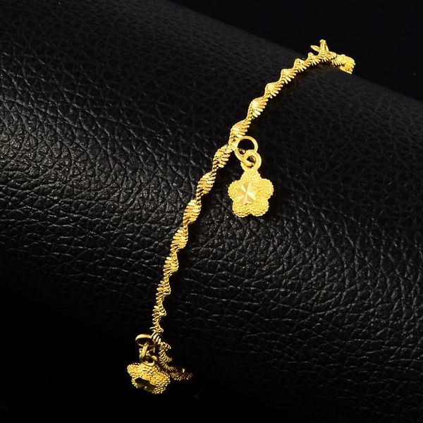 elegant exquisite zinc alloy jewelry yellow gold color five flower bell bracelet women jewelry hand chain link jh125, Black
elegant exquisite zinc alloy jewelry yellow gold color five flower bell bracelet women jewelry hand chain link jh125, Black
